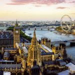  Aerial of London Great Britain