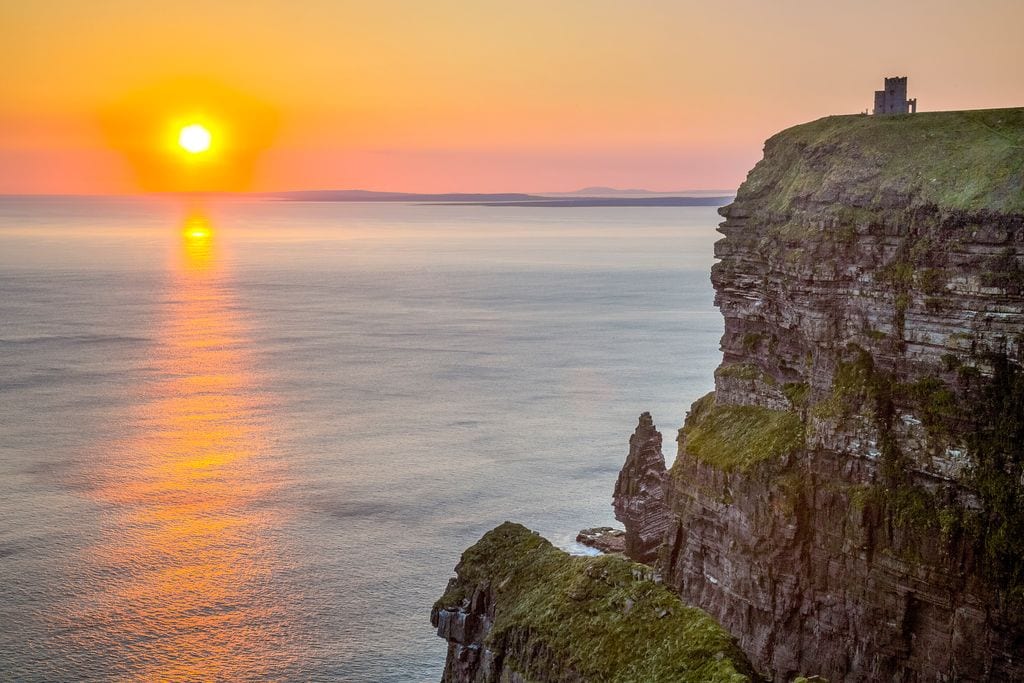 Cliffs of Moher at sunset Cliffs of Moher at sunset