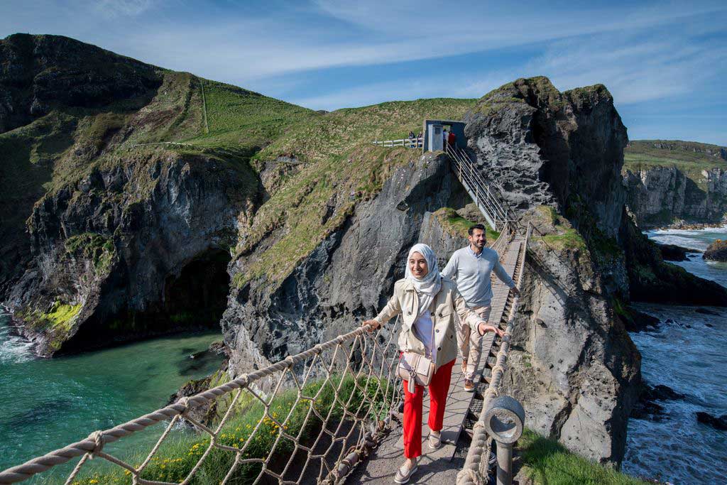 Carrick a rede rope bridge causeway coastal route Carrick a rede rope bridge causeway coastal route