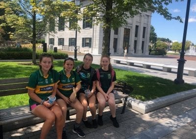 Kerry Ladies Gaelic football Team at Quincy city hall Girls city hall