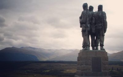 The Commando Memorial is a Category A listed monument in Lochaber, Scotland, dedicated to the men of the original British Commando Forces raised during World War II. Situated around a mile from Spean Bridge, it overlooks the training areas of the Commando Training Depot established in 1942 at Achnacarry Castle. One of the most solemnly beautiful spots in Scotland. #memorialday #memorial #soldiers #scotland #bestofscotland #tourismscotland