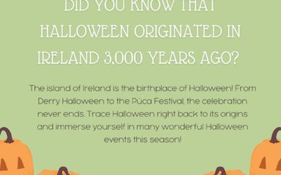 Did you know that Halloween originated in Ireland 3,000 years ago? Visit Ireland this season to immerse yourself in many wonderful Halloween events! #ireland #caragrouptravel #halloween #explorepage #exploreireland