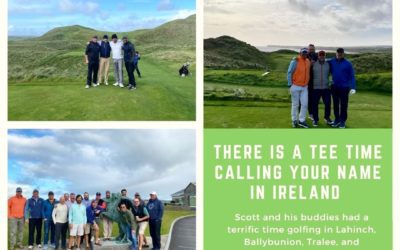 If golfing in Ireland is on your bucket list gather your friends and let Cara Group Travel bring your dream trip to life! Scott and his buddies had a terrific time playing at Lahinch, Ballybunion, Tralee and Waterville! #caragrouptravel #ireland #explorepage #exploreireland #golfing