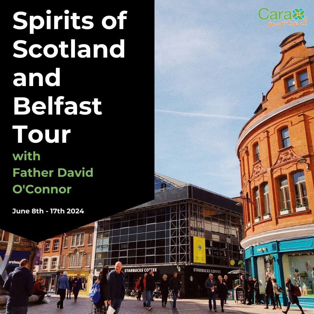 Have you ever wanted to travel but were unsure of what trip or even group would be the most compatible with you?
Join Father David O'Connor on his unforgettable journey through Belfast and Scotland. Through countless experiences you will not want to miss this opportunity!
For more information on this trip and others similar visit our web page under "Join a Tour" today!