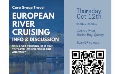 Join us on Thursday October 12th for a European River Cruising Info and Discussion night. Want to learn more about what river cruising is all about? Scan the QR code to sign up today! #caragrouptravel #rivercruising