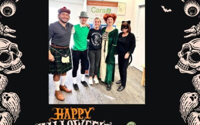 Happy Halloween from these ‘“Spooktacular Characters” who have taken over Cara Group Travel today Fun Fact – did you know Halloween began in Ireland ☘️ #caragrouptravel #halloween #cultureandheritage