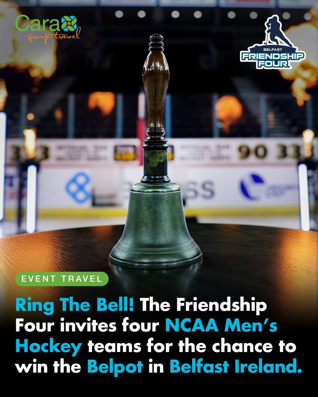 The Friendship Four is an NCAA hockey tournament that is hosted by The Belfast Giants. The tournament is held during Thanksgiving Weekend at the SSE Arena Belfast in Belfast, Northern Ireland. The winner for the tournament fights for the Belpot Trophy.The Friendship Four invites, Boston University, Harvard, Merrimack College and Notre Dame to fight for the Bellpot this 2024 Thanksgiving Weekend.The history behind the tournament:The Belfast Giants was formed in 2000. They are the only professional hockey team in Ireland and compete in UK's Elite Ice Hockey League.May of 2014 the cities of Boston and Belfast signed an agreement to become sister cities. This was to help boost and develop tourism, economic growth, and cultural ties.2015 the first Friendship Four was held. The Friendship Four was inspired by the Beanpot tournament in Boston. The Beanpot is an annual tournament with four teams from the Boston Area; Boston College, Boston University, Harvard and North Eastern.Tap the link in the bio to book your next adventure!
#belfastgiants🏒