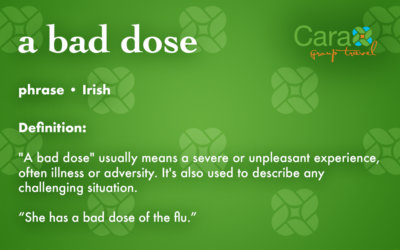 Word of The Week: A Bad Dose | Cara Group Travel