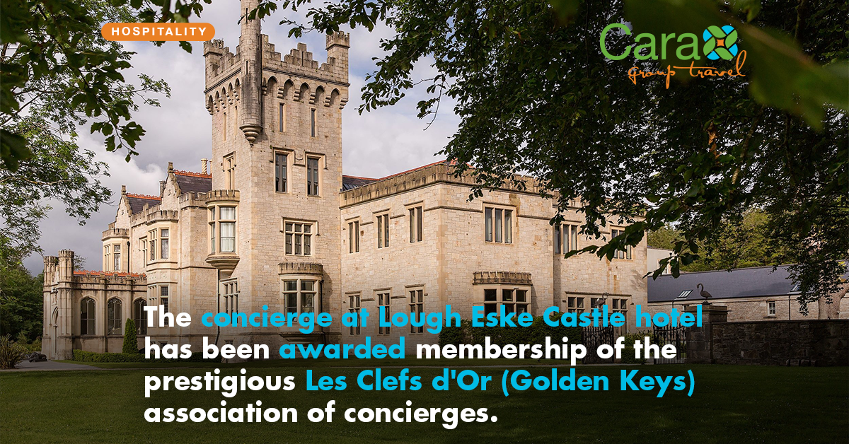 The concierge at Lough Eske Castle hotel has been awarded membership of ...