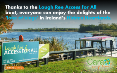 Thanks to the Lough Ree Access for All boat, everyone can enjoy the delights of the ‘lake of kings’ in Ireland’s Hidden Heartlands.