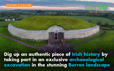 Dig up an authentic piece of Irish history by taking part in an exclusive archaeological excavation in the stunning Burren landscape