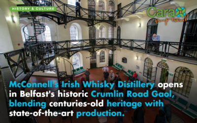 One of the oldest names in Irish whiskey has been revived with the opening of a new distillery in Belfast’s historic Crumlin Road Gaol.