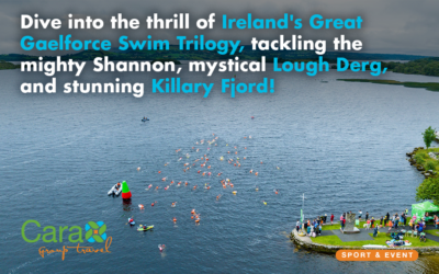 Dive into the thrill of Ireland’s Great Gaelforce Swim Trilogy, tackling the mighty Shannon, mystical Lough Derg, and stunning Killary Fjord!