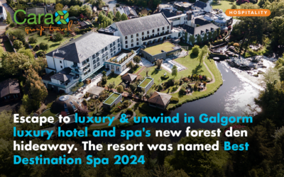 Escape to luxury and unwind in Galgorm luxury hotel and spa’s new forest den hideaway. The resort was named Best Destination Spa 2024